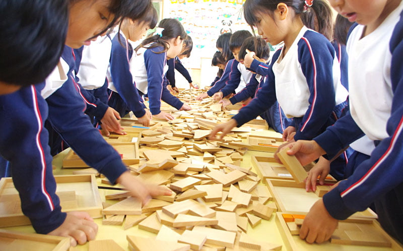 積木正課のようす